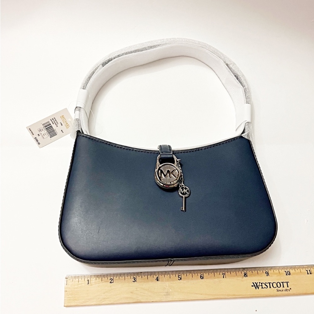 MICHAEL KORS •Lyra Small Pouchette NAVY🌟NWT - Picture 5 of 7